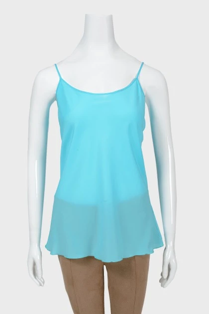 Turquoise top on straps