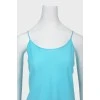 Turquoise top on straps