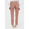 Pink Textured Pants