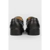 Men's leather shoes in black