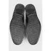 Men's leather shoes in black