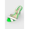 Jamila sandals bright green with tag