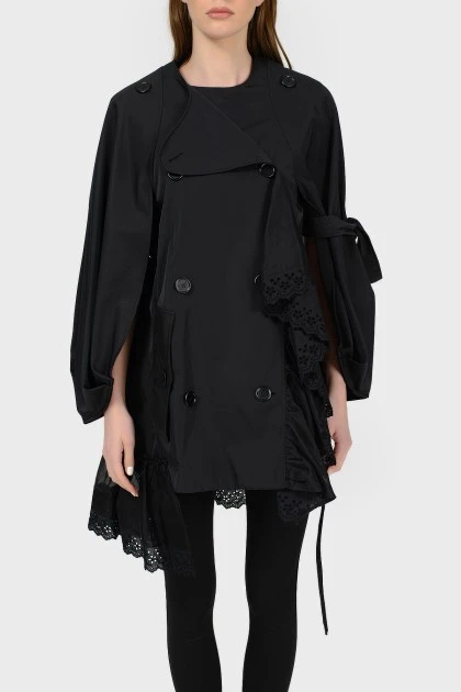 Black asymmetric jacket