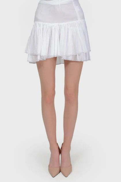 White Mini-skirt with tag