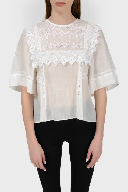 Particularly cotton blouse with tag