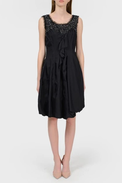 Cocktail black dress with tag