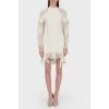 Lace milk dress with tag