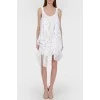 Knitted dress with florses and feathers with tag