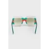 Green frame sunglasses