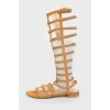 High Sandals in Roman style with tag