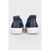 Textile blue sneakers