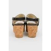Cork -sole sandals