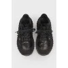 Men\\\'s sneakers under the skin of a reptile