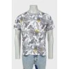 T-shirt in abstract print