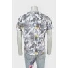 T-shirt in abstract print