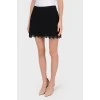 Lace black miniskirt