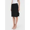 Skirt with woven silk ribbon