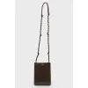 Leather bag on a wicker belt