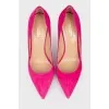Bright pink stilettos
