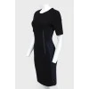 Black dress with blue inserts