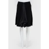Silk wide skirt