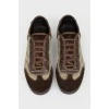 Men's sneakers with suede inserts