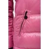 Quilted long down jacket