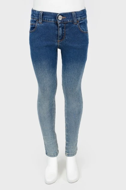 Gradient skinny jeans