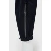 Slim fit trousers with patch pockets