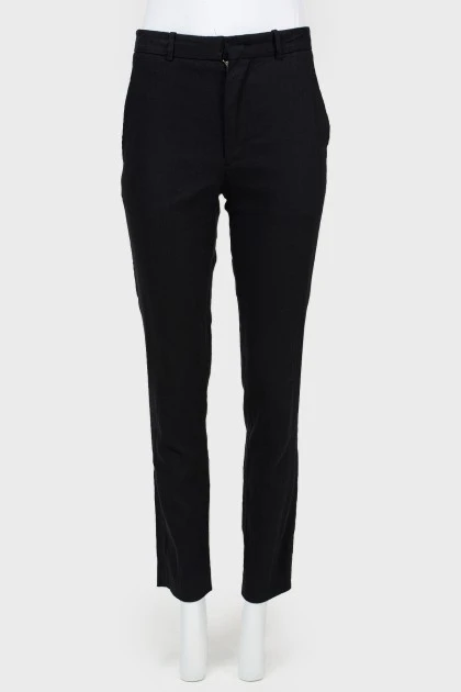 Classic straight fit trousers