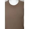 Basic brown silk top