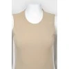 Silk basic top with wide straps