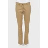 Low waist straight trousers