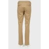 Low waist straight trousers