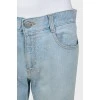 Star washed jeans with tag