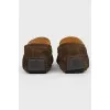 Moccasins for men made of chamous leather