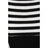 Black and white striped skirt with tag