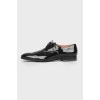 Shoes for men patent leather with laces
