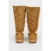 Low-cut quilted boots