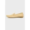 Loafers suede beige
