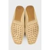Loafers suede beige