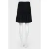Pleated vintage skirt with front closure
