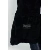 Short sheepskin coat with asymmetrical zipper