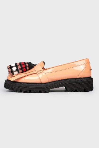 Fringed Patent Loafers