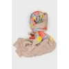 Scarf with bright colors