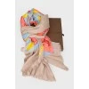 Scarf with bright colors
