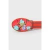 Coral belt with oval buckle