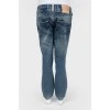 Shorted jeans with low landing