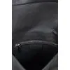 Black leather bag