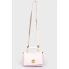 Small pink leather bag